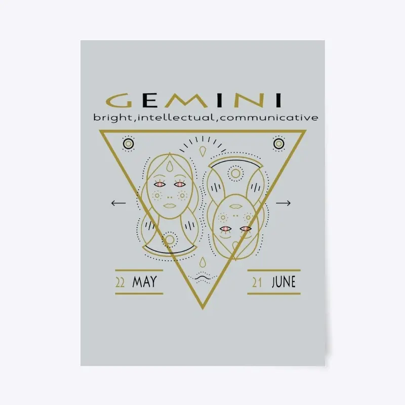 Gemini T-shirts with zodiac signs.