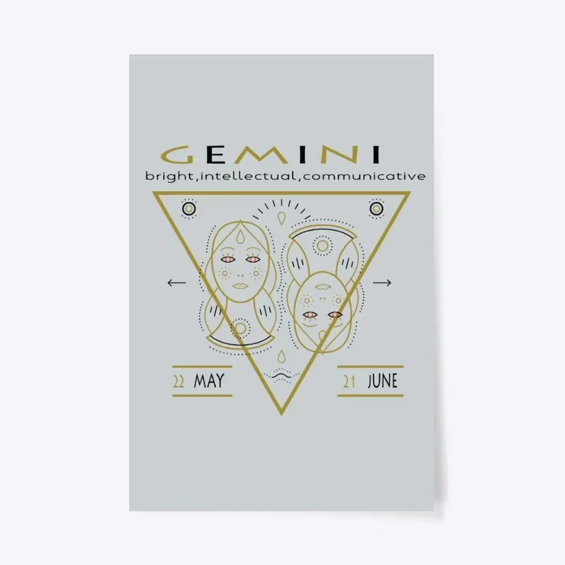 Gemini T-shirts with zodiac signs.