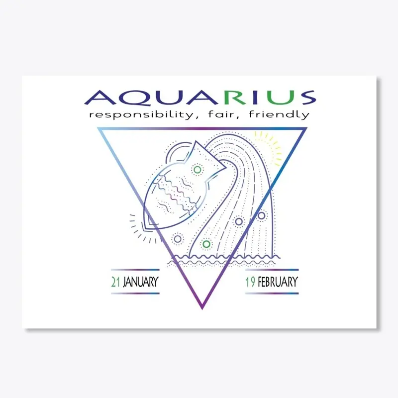 Aquarius T-shirt , Zodiac sign t-shirt