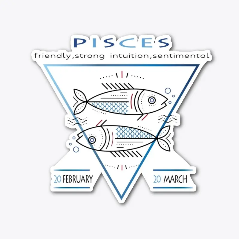 Pisces T-shirt , Zodiac sign t-shirt